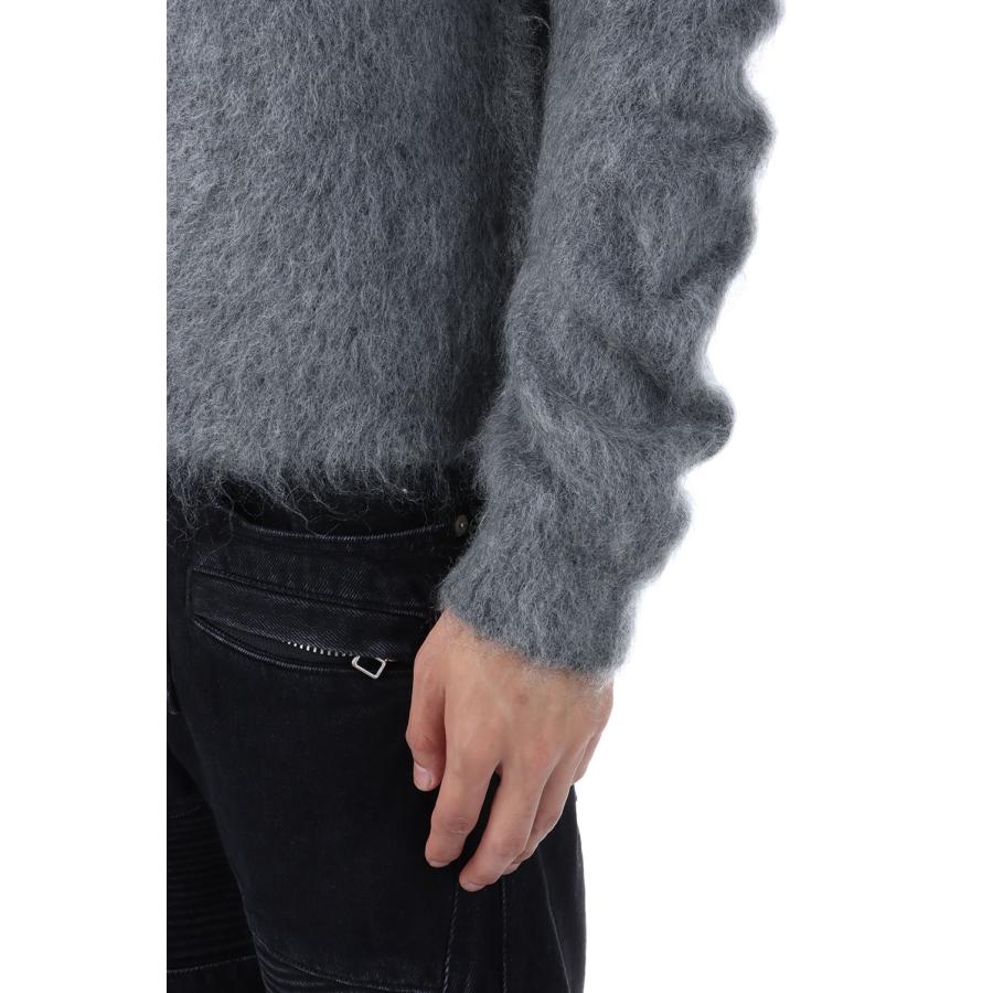【SALE】BRUSHED MOHAIR V-NECK SWEATER - LIGHT GREY (NF252K02) NVRFRGT(ネヴァーフォーゲット) |  | 06
