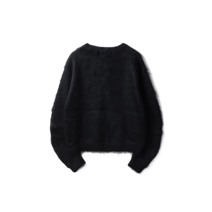 【SALE】BRUSHED MOHAIR V-NECK SWEATER - BLACK (NF252K02) NVRFRGT(ネヴァーフォーゲット) |  | 01