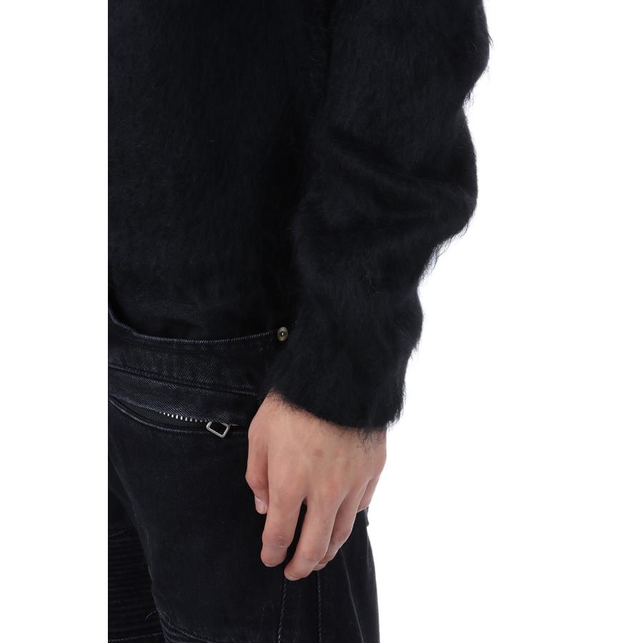 【SALE】BRUSHED MOHAIR V-NECK SWEATER - BLACK (NF252K02) NVRFRGT(ネヴァーフォーゲット) |  | 06