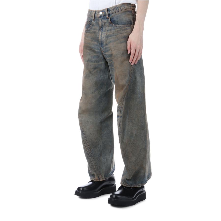 【SALE】3D TWISTED WIDE LEG JEANS - MUD FADED INDIGO (NF251P14A) NVRFRGT(ネヴァーフォーゲット) |  | 05