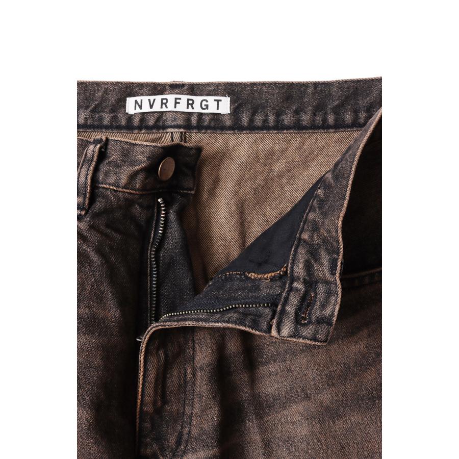 【SALE】3D TWISTED WIDE LEG JEANS - MUD FADED BLACK (NF251P14A) NVRFRGT(ネヴァーフォーゲット) |  | 02
