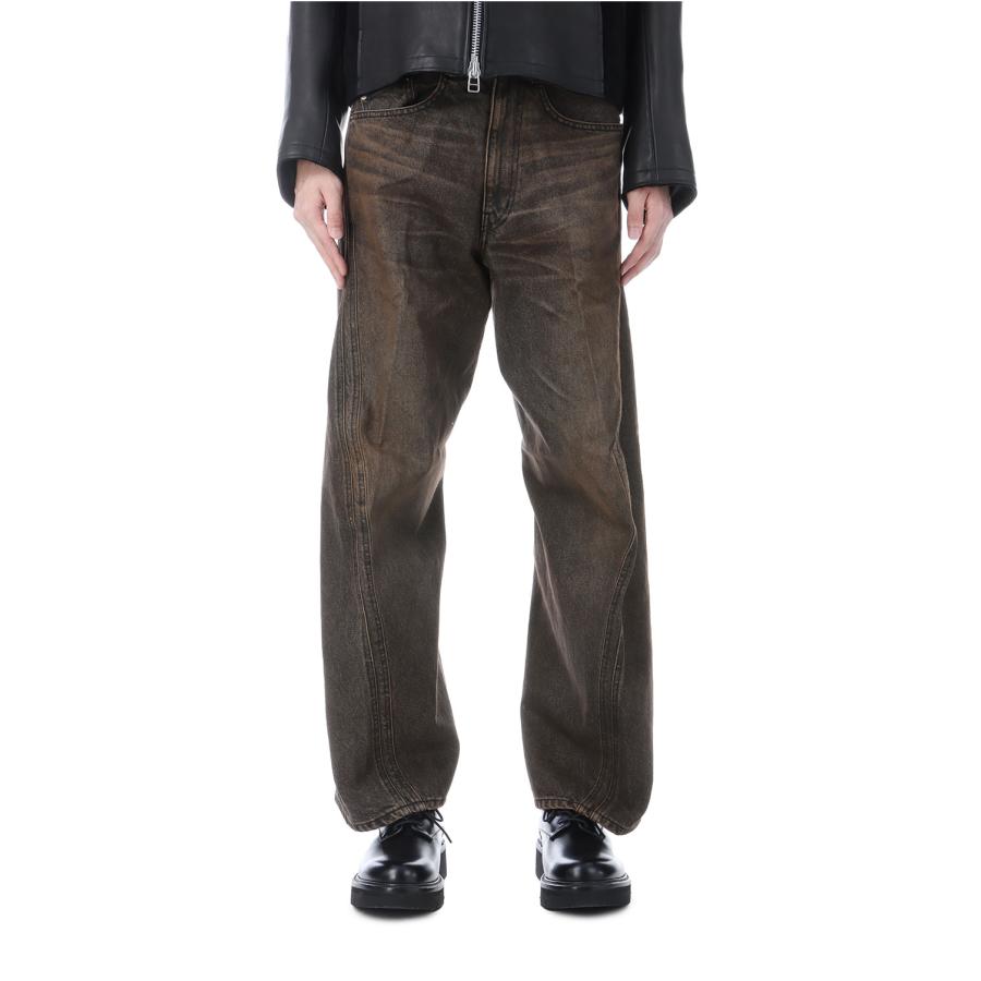 【SALE】3D TWISTED WIDE LEG JEANS - MUD FADED BLACK (NF251P14A) NVRFRGT(ネヴァーフォーゲット) |  | 03