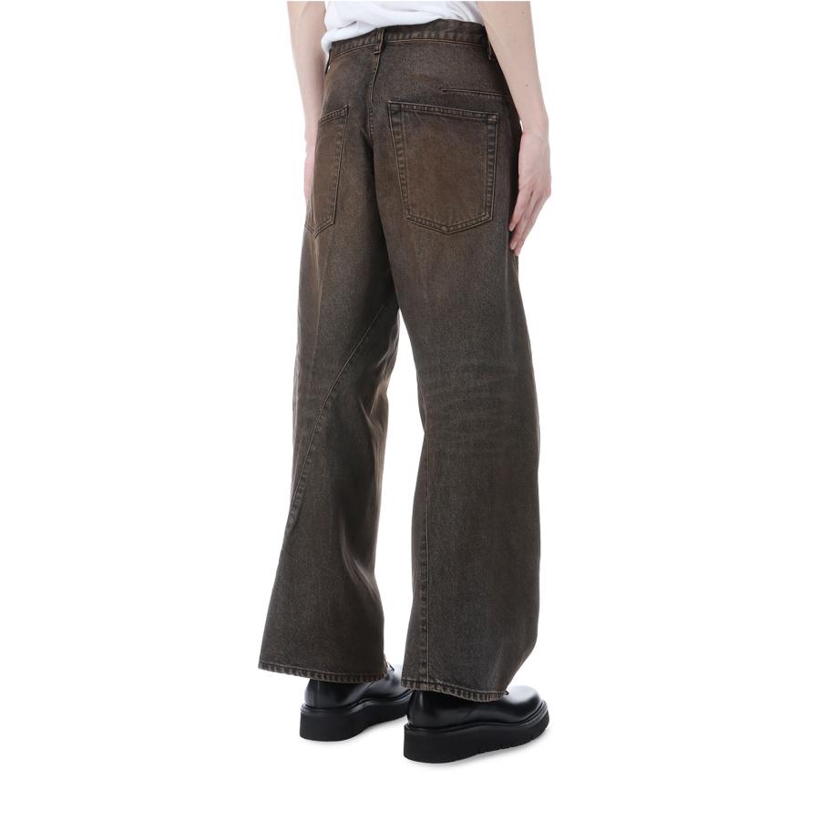 【SALE】3D TWISTED WIDE LEG JEANS - MUD FADED BLACK (NF251P14A) NVRFRGT(ネヴァーフォーゲット) |  | 05