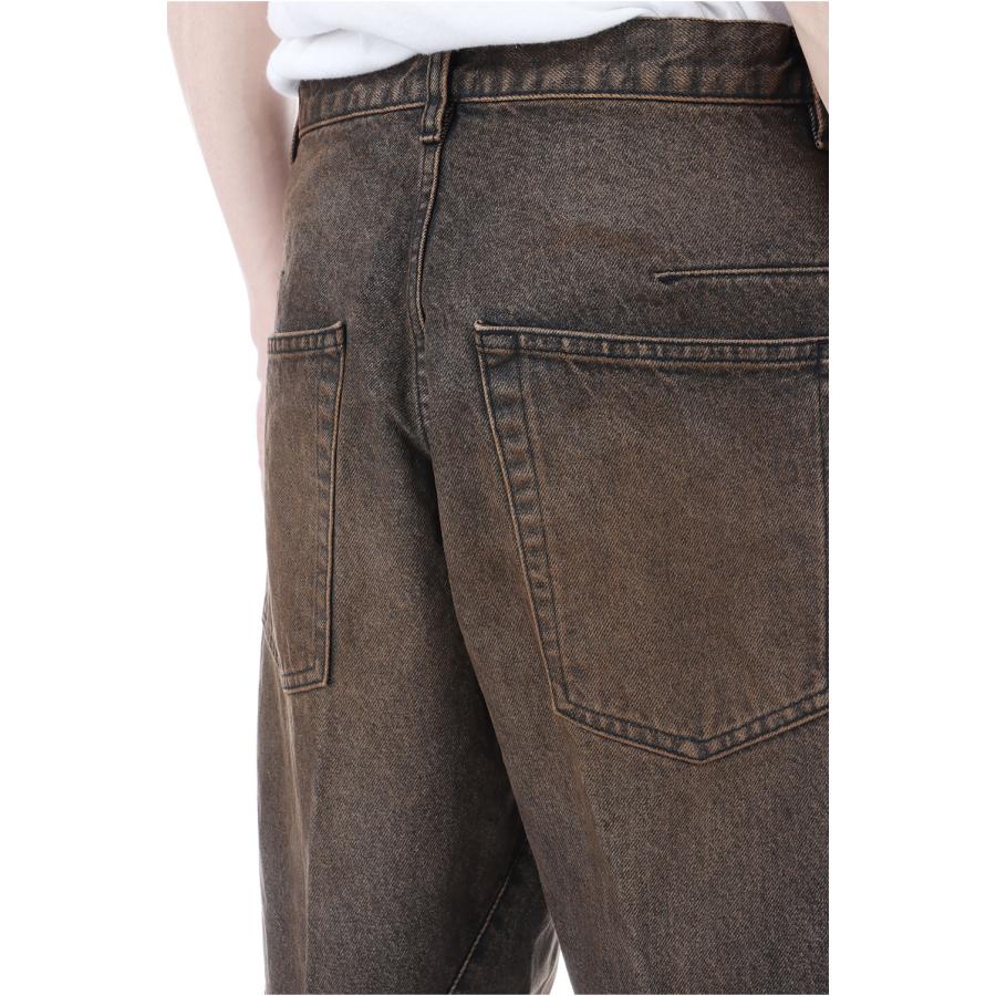 【SALE】3D TWISTED WIDE LEG JEANS - MUD FADED BLACK (NF251P14A) NVRFRGT(ネヴァーフォーゲット) |  | 06