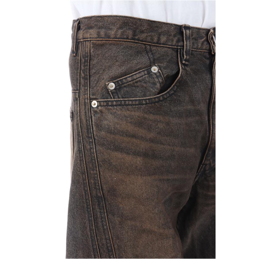【SALE】3D TWISTED WIDE LEG JEANS - MUD FADED BLACK (NF251P14A) NVRFRGT(ネヴァーフォーゲット) |  | 07