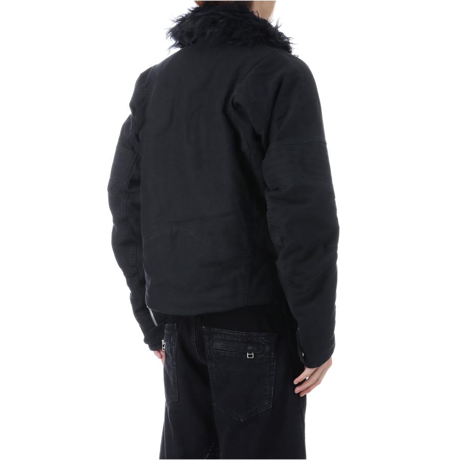 PADDED SHEARING COLLAR BIKER JACKET - BLACK (NF252J03) NVRFRGT(ネヴァーフォーゲット) |  | 04