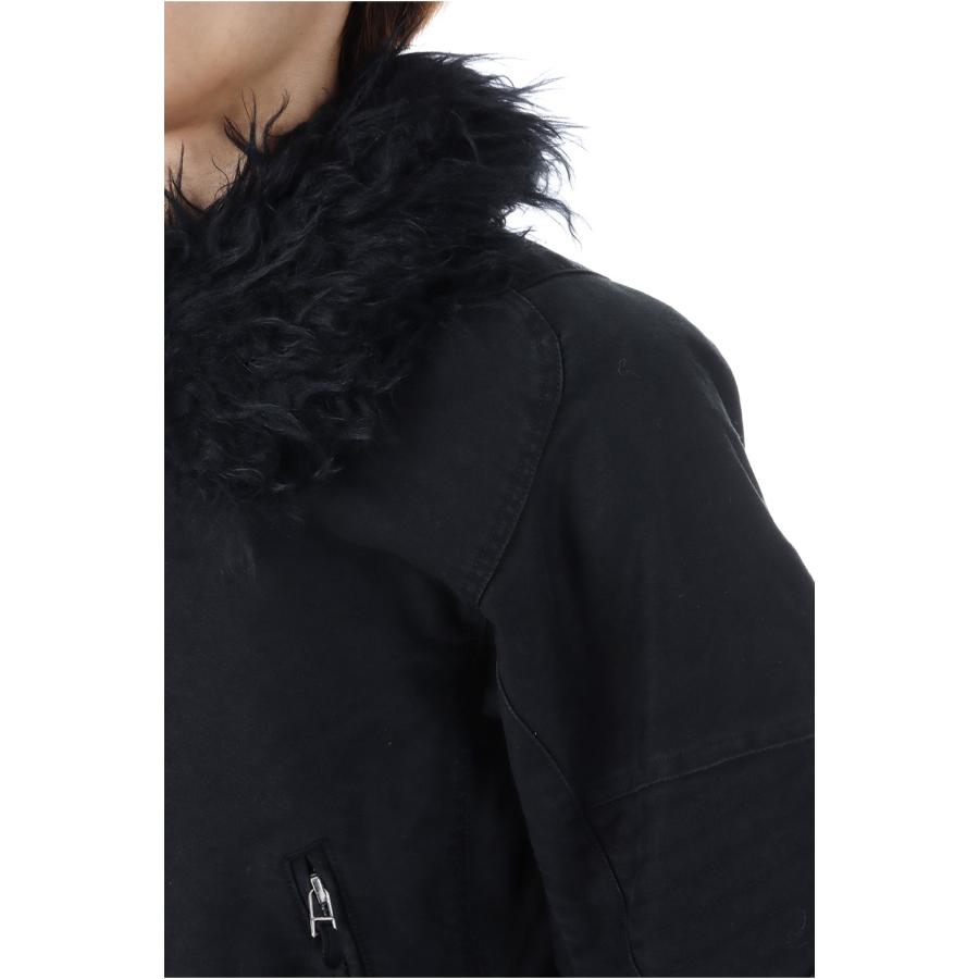 PADDED SHEARING COLLAR BIKER JACKET - BLACK (NF252J03) NVRFRGT(ネヴァーフォーゲット) |  | 06