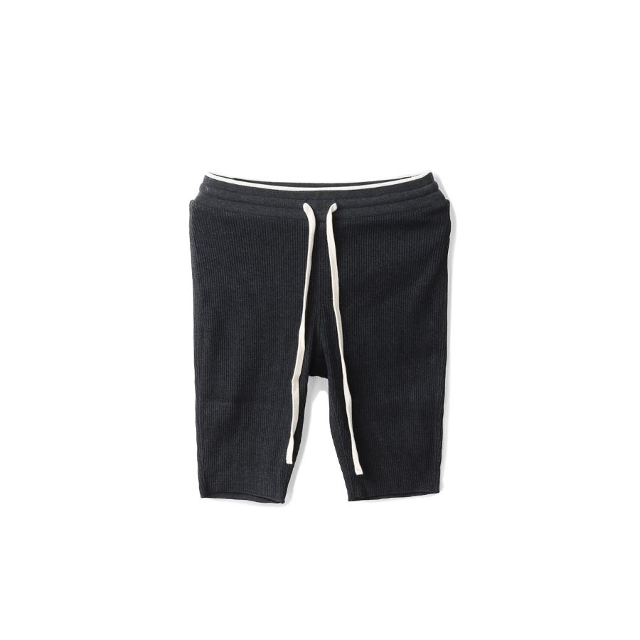 【SALE】Rib Biker Pants - CHARCOAL GRAY (62520717) anuke(アンヌーク) | 