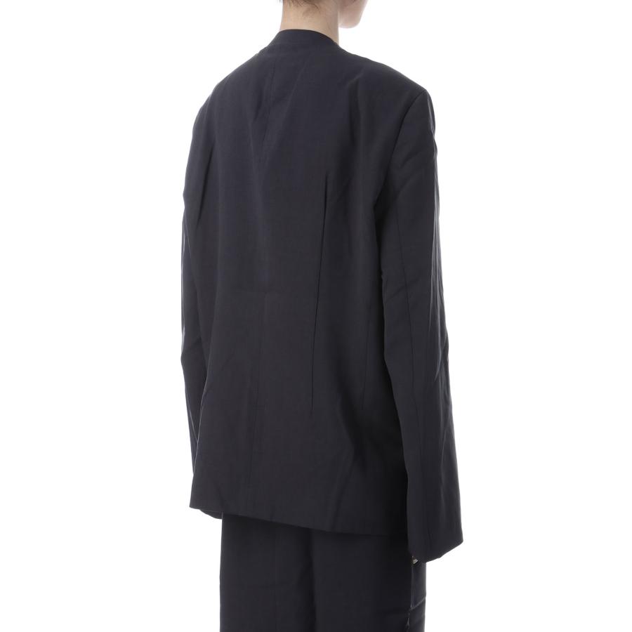 Collarless Over Jacket - CHARCOAL GRAY (62520106) anuke(アンヌーク) |  | 02