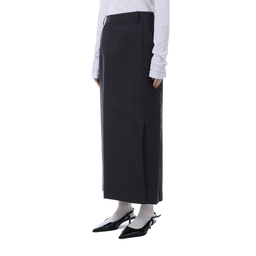 Heather Stretch Middleskirt - CHARCOAL GRAY (62520801) anuke(アンヌーク) |  | 01