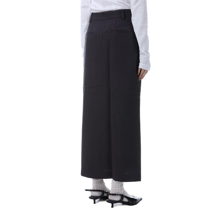 Heather Stretch Middleskirt - CHARCOAL GRAY (62520801) anuke(アンヌーク) |  | 02