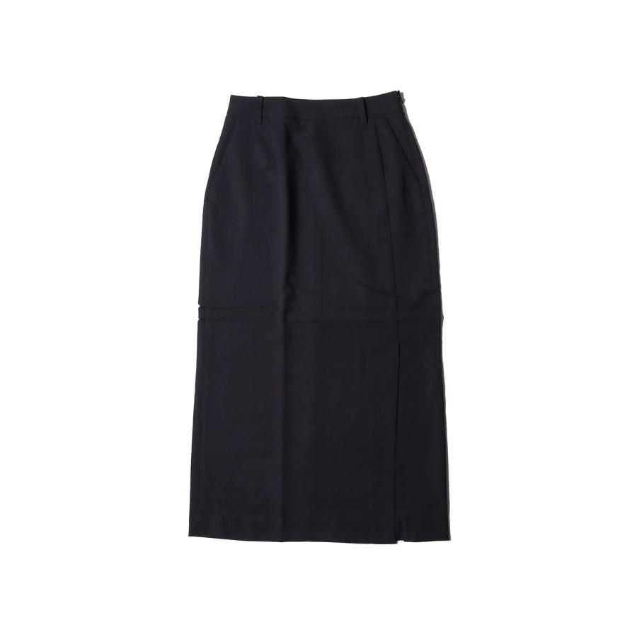 Heather Stretch Middleskirt - CHARCOAL GRAY (62520801) anuke(アンヌーク) |  | 05
