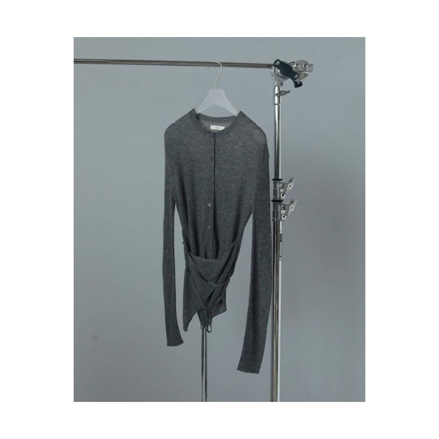 Wool Cachecoeur Cardigan - CHARCOAL GRAY (62520502) anuke(アンヌーク) |  | 01