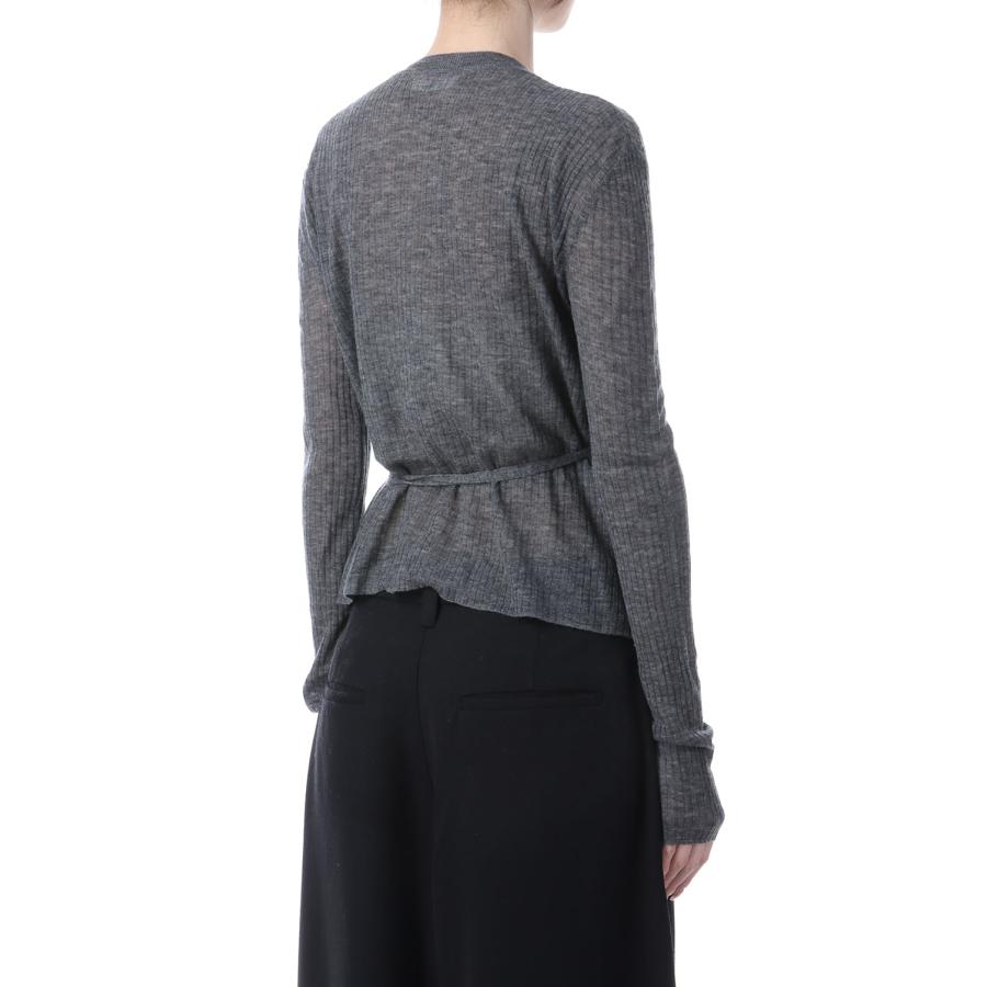 【SALE】Wool Cachecoeur Cardigan - CHARCOAL GRAY (62520502) anuke(アンヌーク) |  | 02
