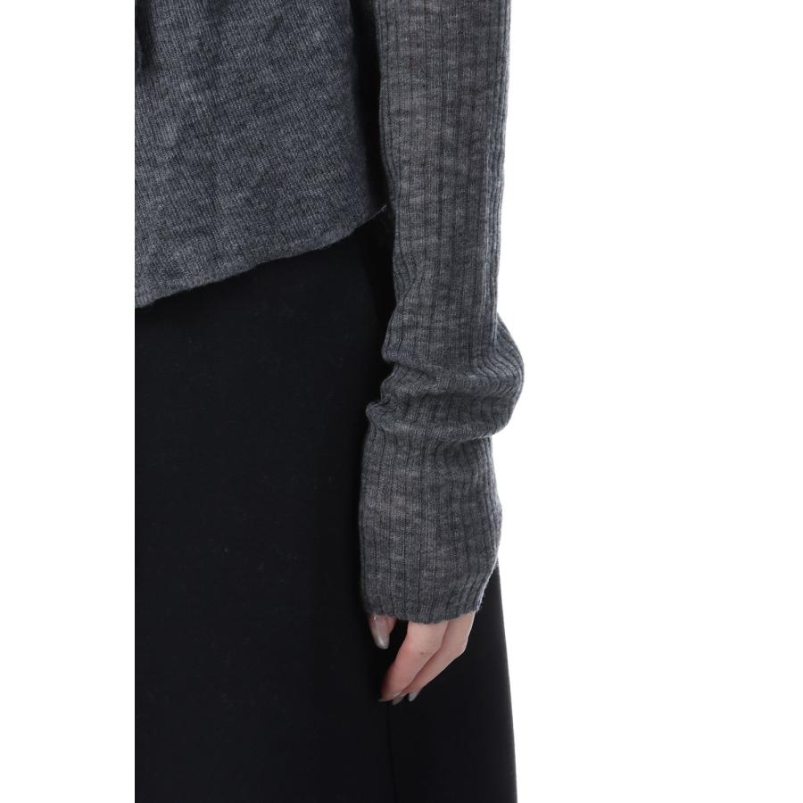 【SALE】Wool Cachecoeur Cardigan - CHARCOAL GRAY (62520502) anuke(アンヌーク) |  | 04