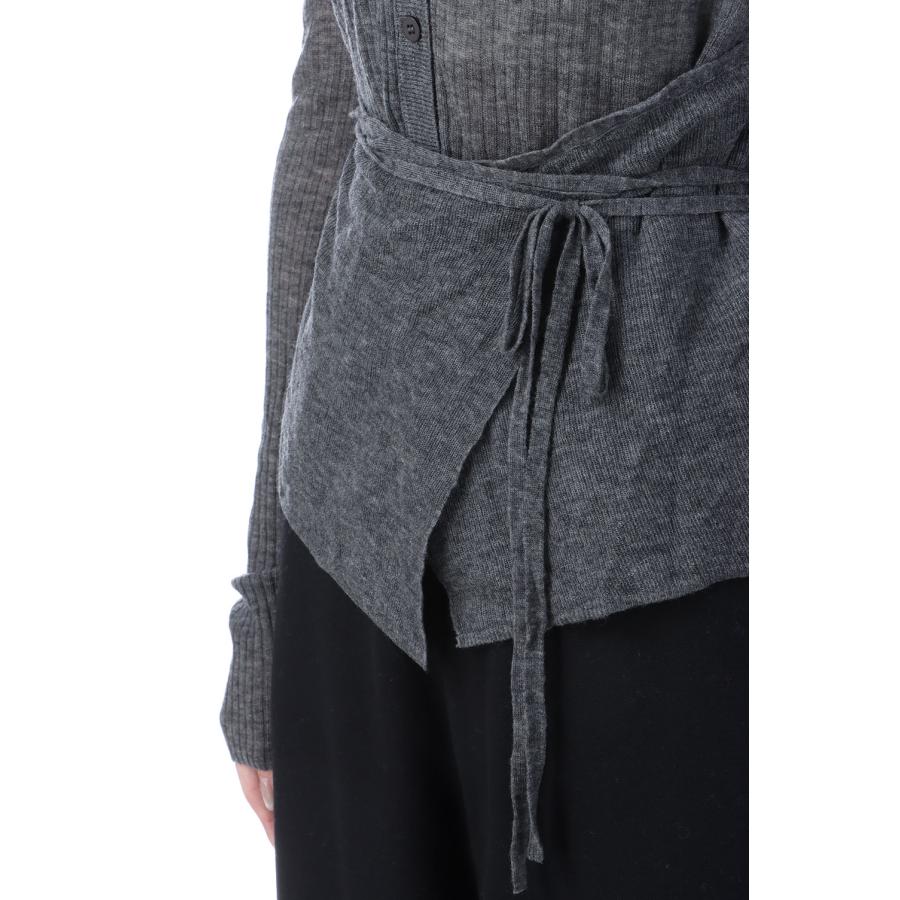 【SALE】Wool Cachecoeur Cardigan - CHARCOAL GRAY (62520502) anuke(アンヌーク) |  | 05