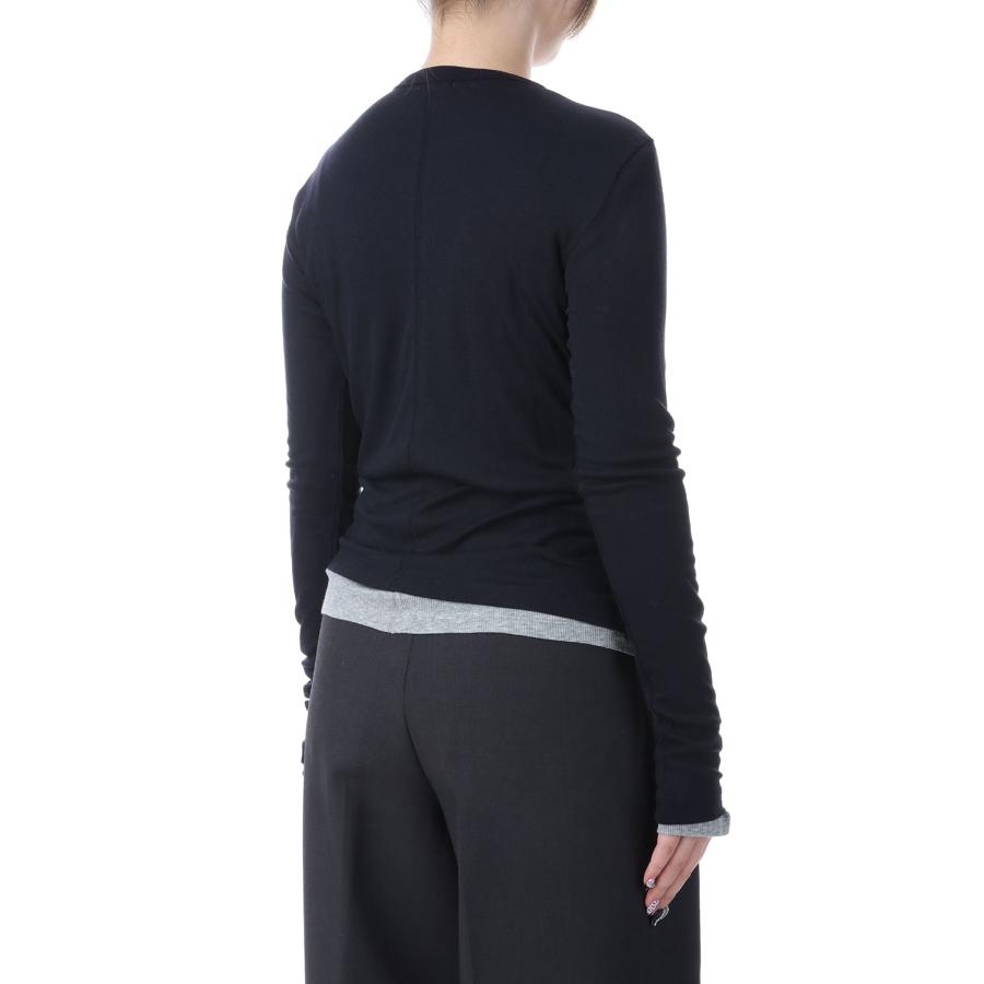 Layered Sheer Long T-shirts - NAVY (62520617) anuke(アンヌーク) |  | 02