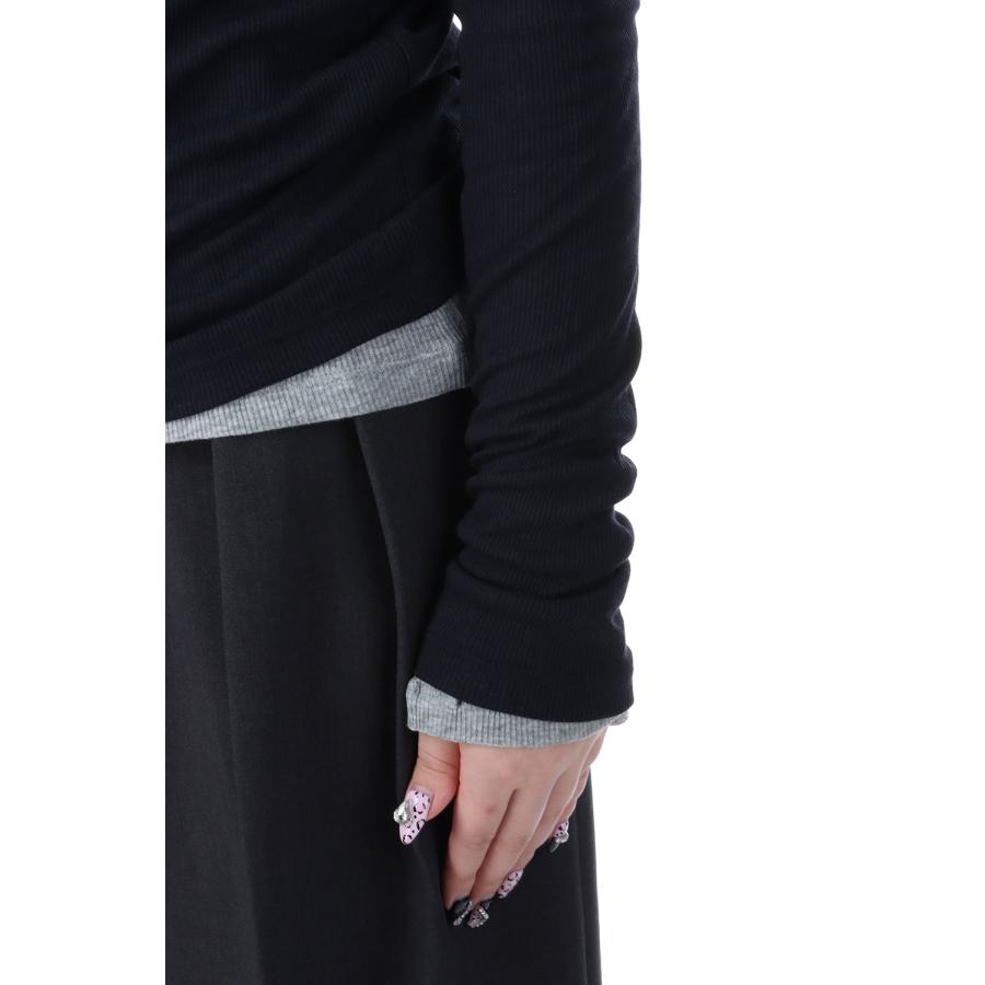 Layered Sheer Long T-shirts - NAVY (62520617) anuke(アンヌーク) |  | 04