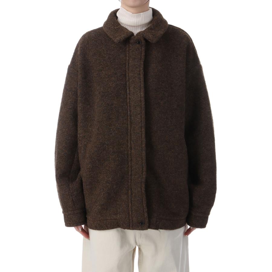 Sliver Zip Blouzon - BROWN (62520201) anuke(アンヌーク