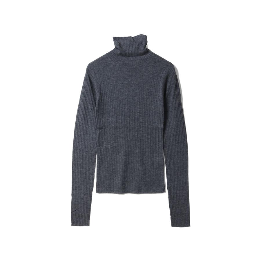Soft Rib Turtle - CHARCOAL GRAY (62520536) anuke(アンヌーク) | 