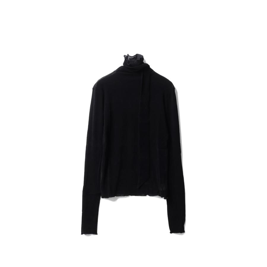 Velour Tie Tops - BLACK (62520601) anuke(アンヌーク) | 