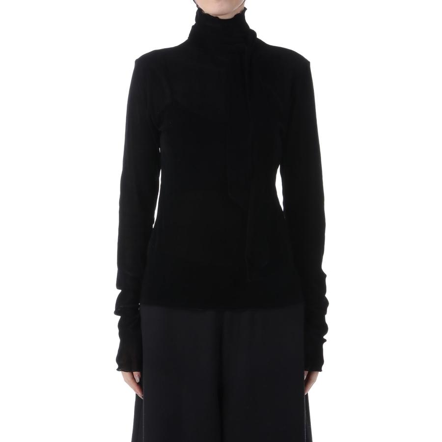 Velour Tie Tops - BLACK (62520601) anuke(アンヌーク) |  | 01
