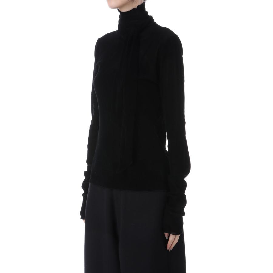 Velour Tie Tops - BLACK (62520601) anuke(アンヌーク) |  | 02