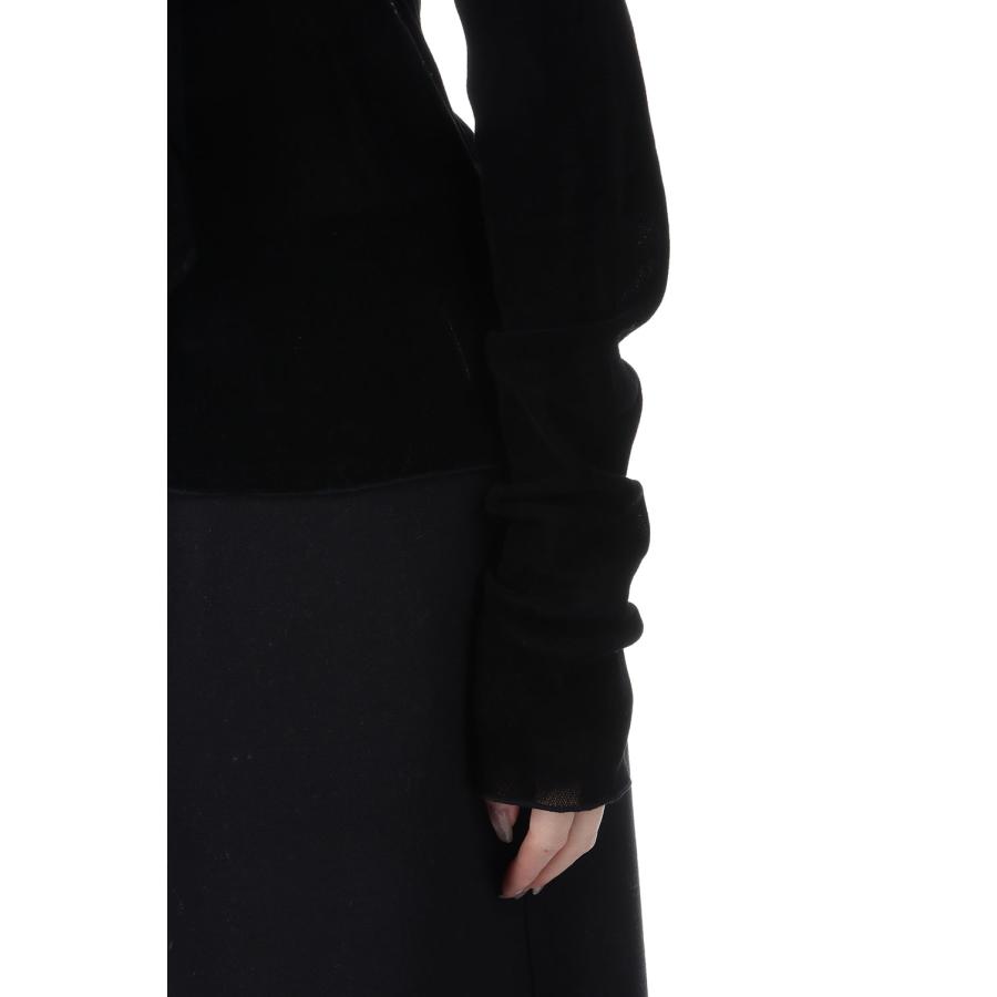 Velour Tie Tops - BLACK (62520601) anuke(アンヌーク) |  | 05