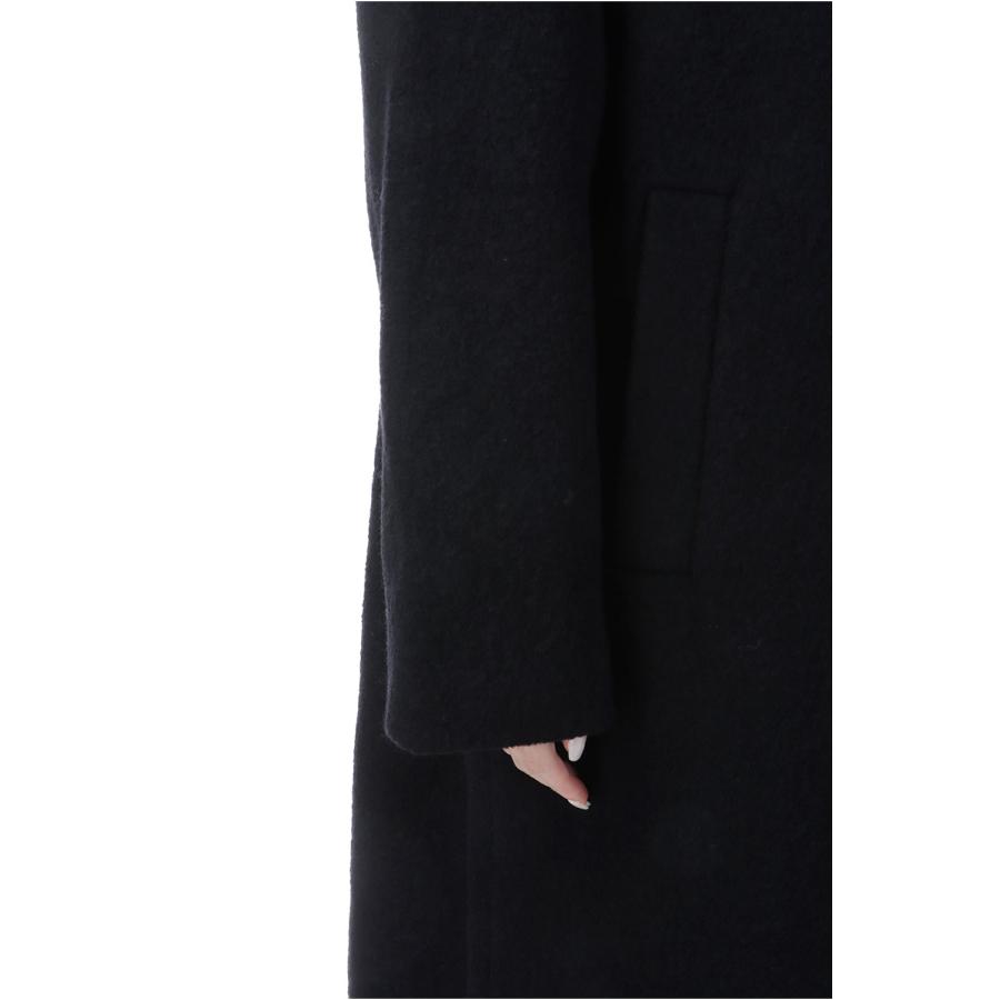 Collarless Cocoon Coat - BLACK (62520003) anuke(アンヌーク) |  | 06