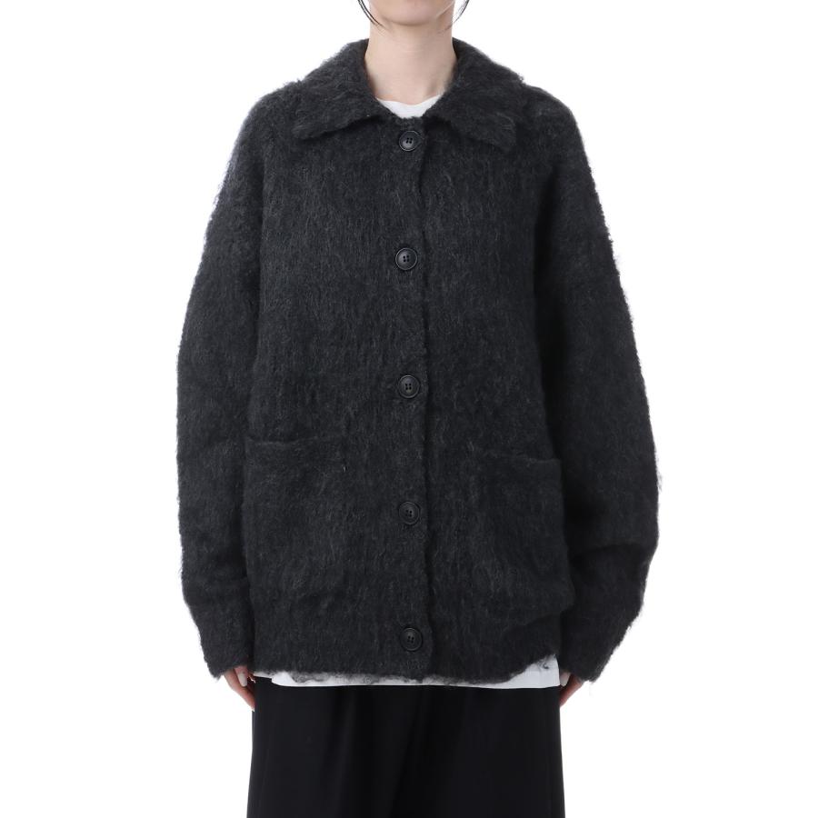 Brashed Knit Jacket - CHARCOAL GRAY (62520522) anuke(アンヌーク) | 