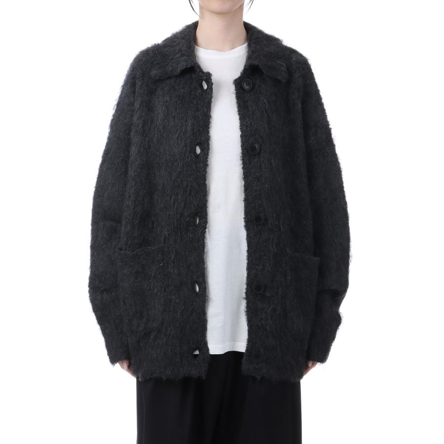 Brashed Knit Jacket - CHARCOAL GRAY (62520522) anuke(アンヌーク) |  | 05