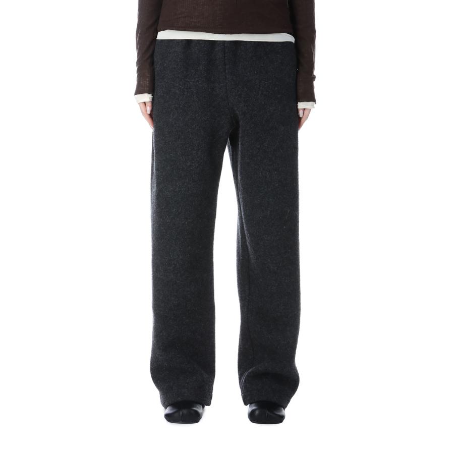 Wool Drawstring Pants - CHARCOAL GRAY (62520725) anuke(アンヌーク) | 