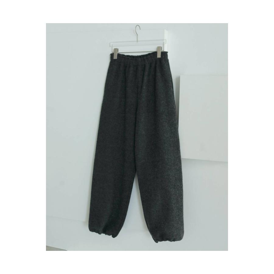 Wool Drawstring Pants - CHARCOAL GRAY (62520725) anuke(アンヌーク) |  | 07