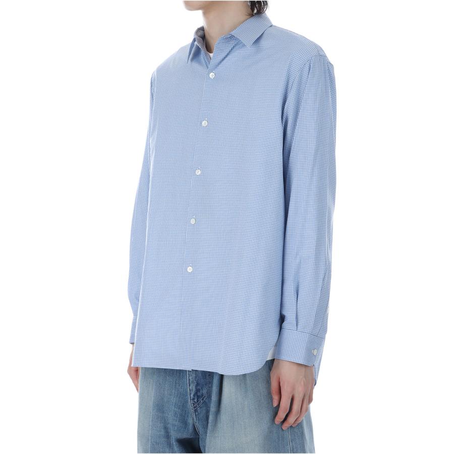【SALE】CANCLINI FRENCH FRONT L/S SHIRTS - BLUE (253-60301) Universal Products(ユニバーサルプロダクツ) |  | 01