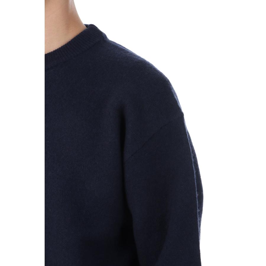 【P2倍 / SALE】FELTED MERINO WOOL CREW NECK KNIT - NAVY (253-60203) Universal Products(ユニバーサルプロダクツ) |  | 03