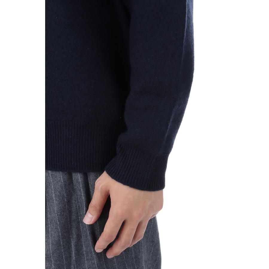 【P2倍 / SALE】FELTED MERINO WOOL CREW NECK KNIT - NAVY (253-60203) Universal Products(ユニバーサルプロダクツ) |  | 04