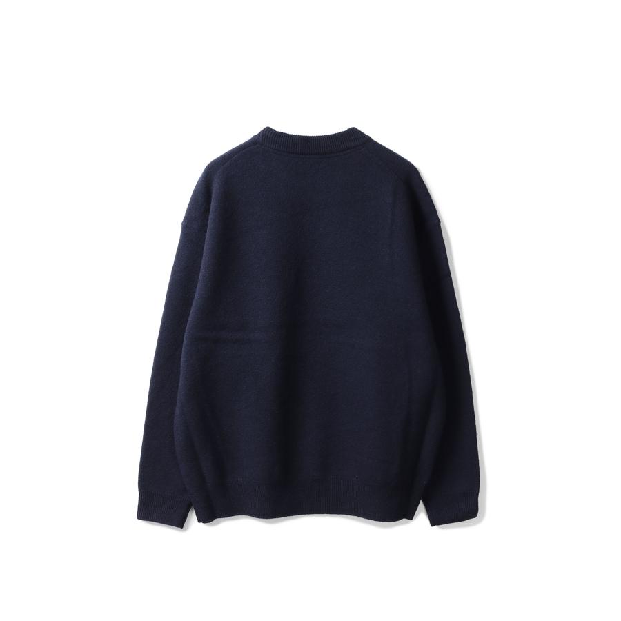 【P2倍 / SALE】FELTED MERINO WOOL CREW NECK KNIT - NAVY (253-60203) Universal Products(ユニバーサルプロダクツ) |  | 06