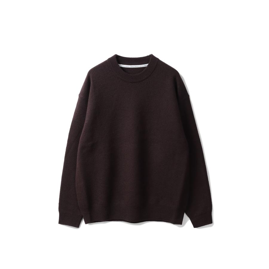 【P2倍 / SALE】FELTED MERINO WOOL CREW NECK KNIT - BROWN (253-60203) Universal Products(ユニバーサルプロダクツ) |  | 05