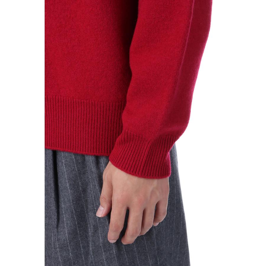 【P2倍 / SALE】FELTED MERINO WOOL CREW NECK KNIT - RED (253-60203) Universal Products(ユニバーサルプロダクツ) |  | 04
