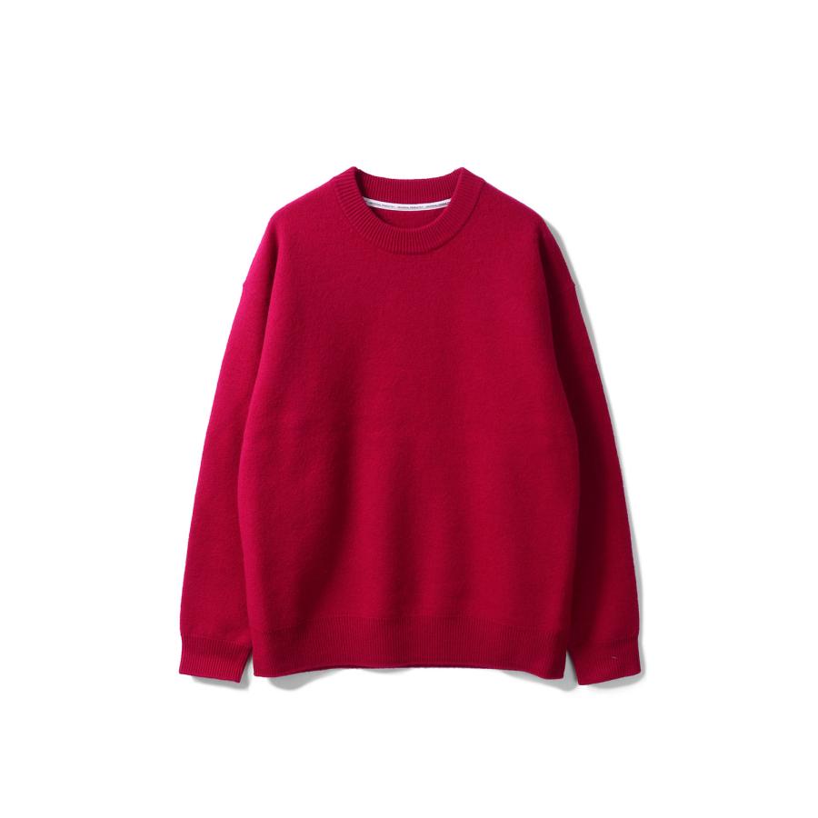 【P2倍 / SALE】FELTED MERINO WOOL CREW NECK KNIT - RED (253-60203) Universal Products(ユニバーサルプロダクツ) |  | 05