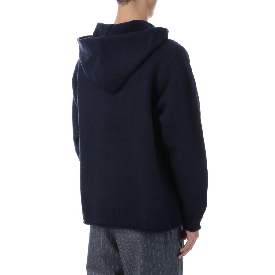 【P2倍 / SALE】FELTED MERINO WOOL FOODIE KNIT - NAVY (253-60204) Universal Products(ユニバーサルプロダクツ) |  | 02