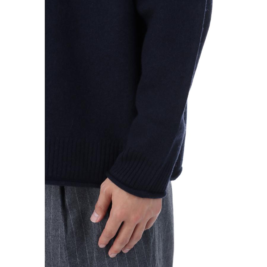 【P2倍 / SALE】FELTED MERINO WOOL FOODIE KNIT - NAVY (253-60204) Universal Products(ユニバーサルプロダクツ) |  | 04