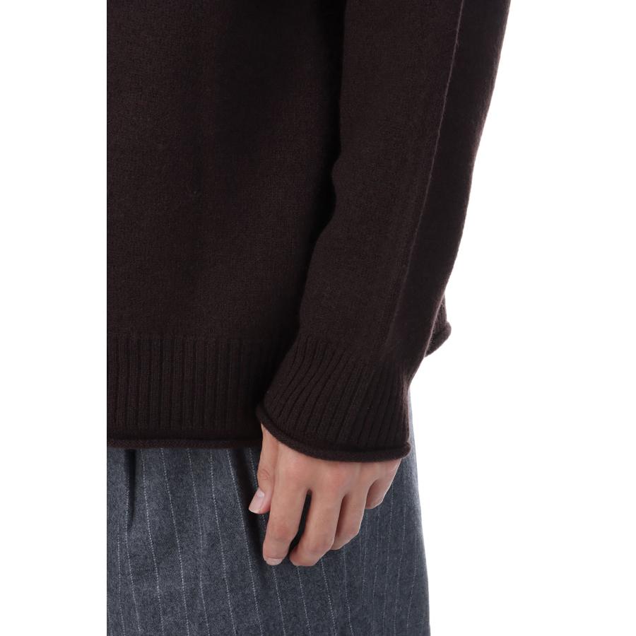 【P2倍 / SALE】FELTED MERINO WOOL FOODIE KNIT - BROWN (253-60204) Universal Products(ユニバーサルプロダクツ) |  | 04