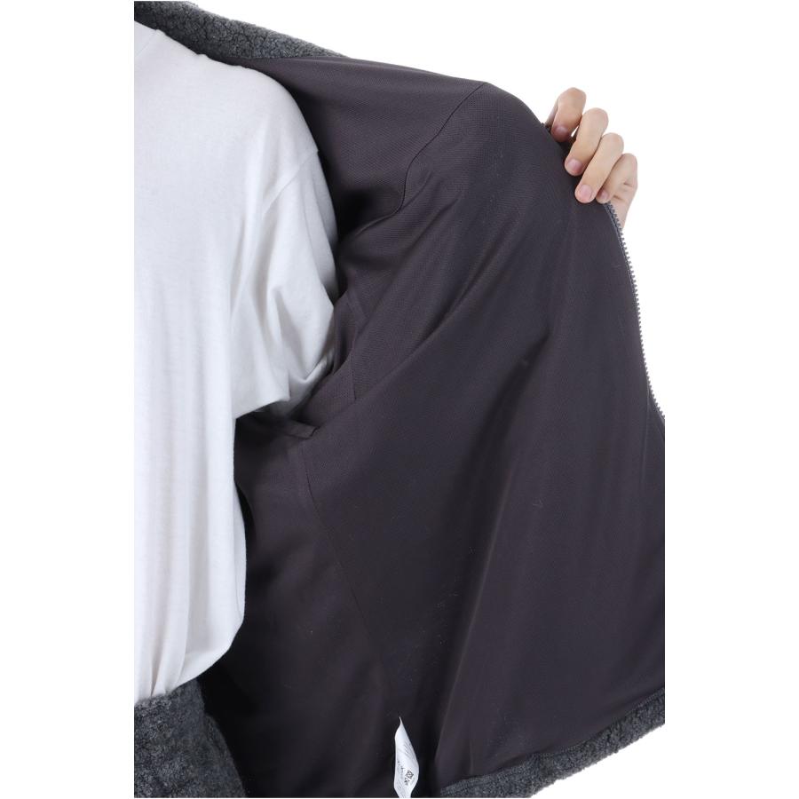 【P2倍 / SALE】WOOL FLEECE DERBY JACKET - GRAY (253-60108) Universal Products(ユニバーサルプロダクツ) |  | 06