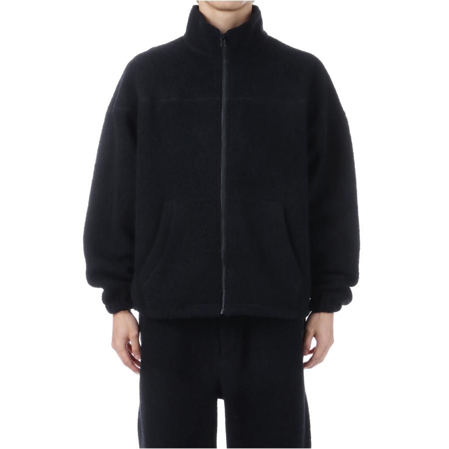 【P2倍 / SALE】WOOL FLEECE DERBY JACKET - BLACK (253-60108) Universal Products(ユニバーサルプロダクツ) | 