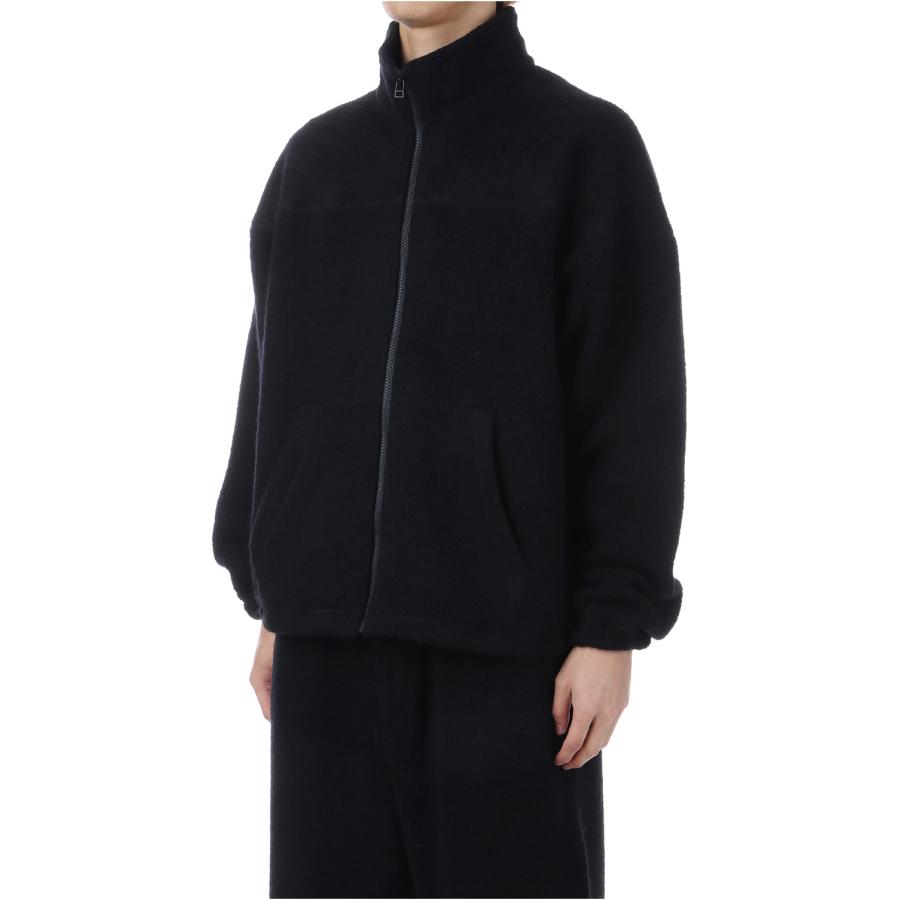 【P2倍 / SALE】WOOL FLEECE DERBY JACKET - BLACK (253-60108) Universal Products(ユニバーサルプロダクツ) |  | 01