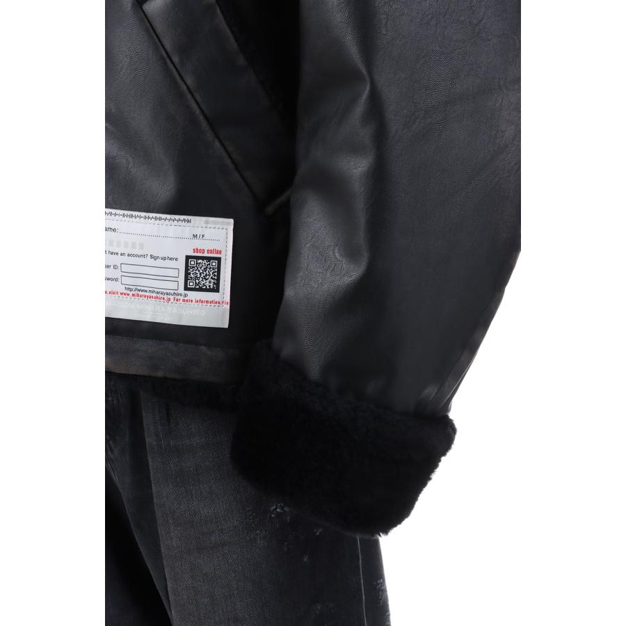 【P2倍】VEGAN BOA LEATHER JACKET - BLACK (A15BL071) MIHARA YASUHIRO(ミハラ ヤスヒロ) |  | 04
