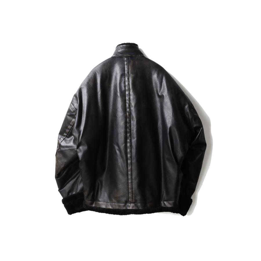 【P2倍】VEGAN BOA LEATHER JACKET - BLACK (A15BL071) MIHARA YASUHIRO(ミハラ ヤスヒロ) |  | 06
