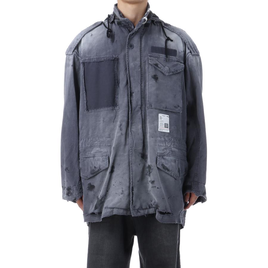 【P2倍】DISTRESSED M-65 JACKET - BLACK (J15BL171) MIHARA YASUHIRO(ミハラ ヤスヒロ) | 