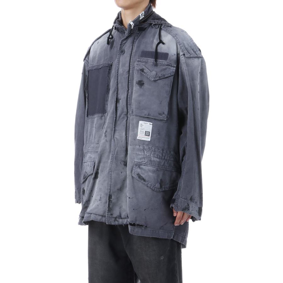 【P2倍】DISTRESSED M-65 JACKET - BLACK (J15BL171) MIHARA YASUHIRO(ミハラ ヤスヒロ) |  | 01